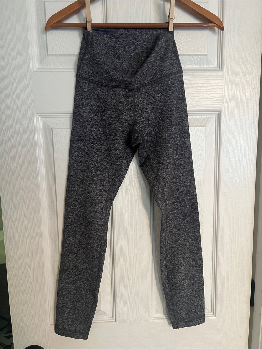 Lululemon High-Waist Heathered Gray Leggings Women’s Size 4